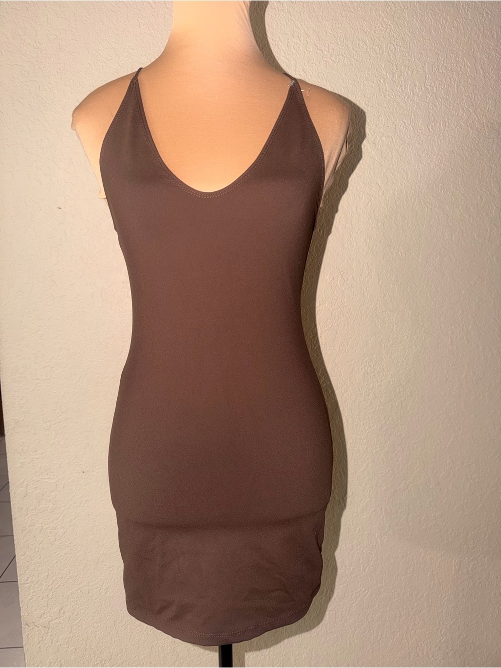 Free People Chocolate Brown Bodycon Dress